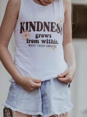 Letni t-shirt bezrękawnik dla dziewczynki All for Kids.