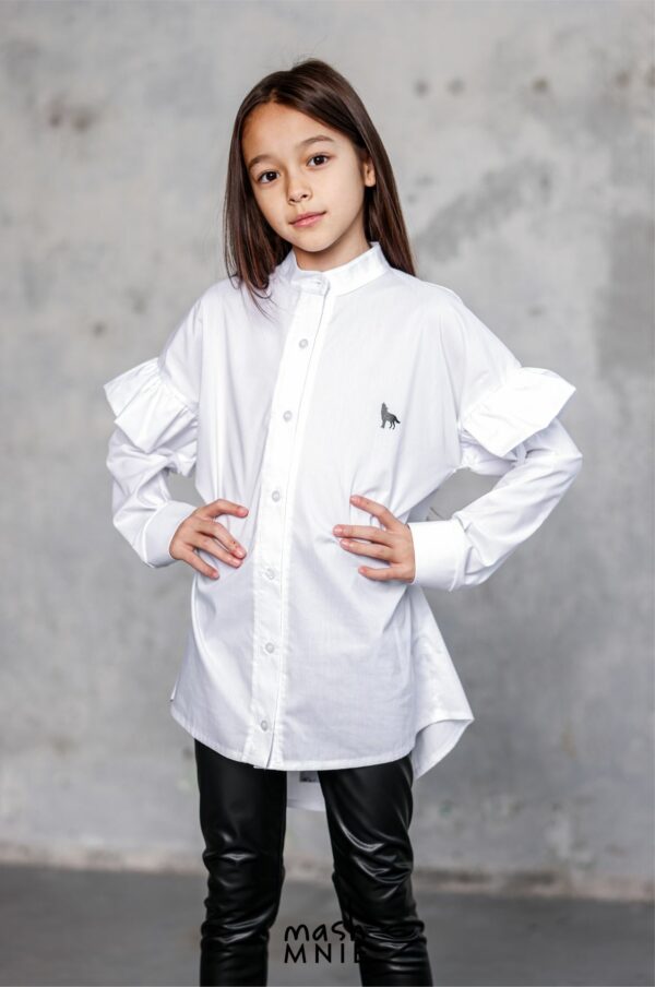 Biała koszula dla dziewczynki MashMnie.